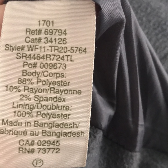 Grey pea jacket, military style - Picture 6 of 8